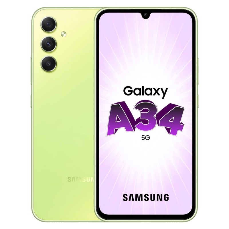 Smartphone Samsung Galaxy A34 5G 128 Go Vert en paiement plusieurs fois sur Wedealee.com