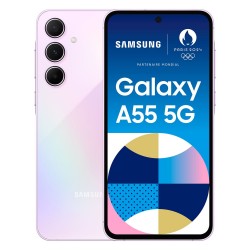 Smartphone Samsung Galaxy A55 5G 128 Go Violet en paiement plusieurs fois sur Wedealee.com
