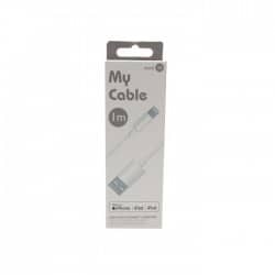 Acheter Cable Lightning Compatible iPhone Blanc en plusieurs fois ou 24 fois - garantie 2 ans