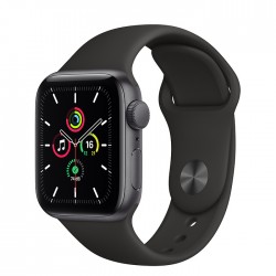 Acheter un Apple Watch SE GPS 40 mm - Boîtier en Aluminium Gris Sidéral avec Bracelet Sport Noir - neuf - paiement plusieurs foi