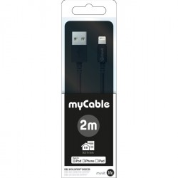 Acheter Câble 2m Lightning / USB Muvit compatible Apple en plusieurs fois ou 24 fois - garantie 2 ans
