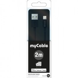 Acheter Câble 2m Lightning / USB Muvit compatible Apple en plusieurs fois ou 36 fois - garantie 2 ans