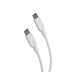 Acheter Câble 3m USB Type C / USB Type C - Muvit blanc en plusieurs fois ou 36 fois - garantie 2 ans